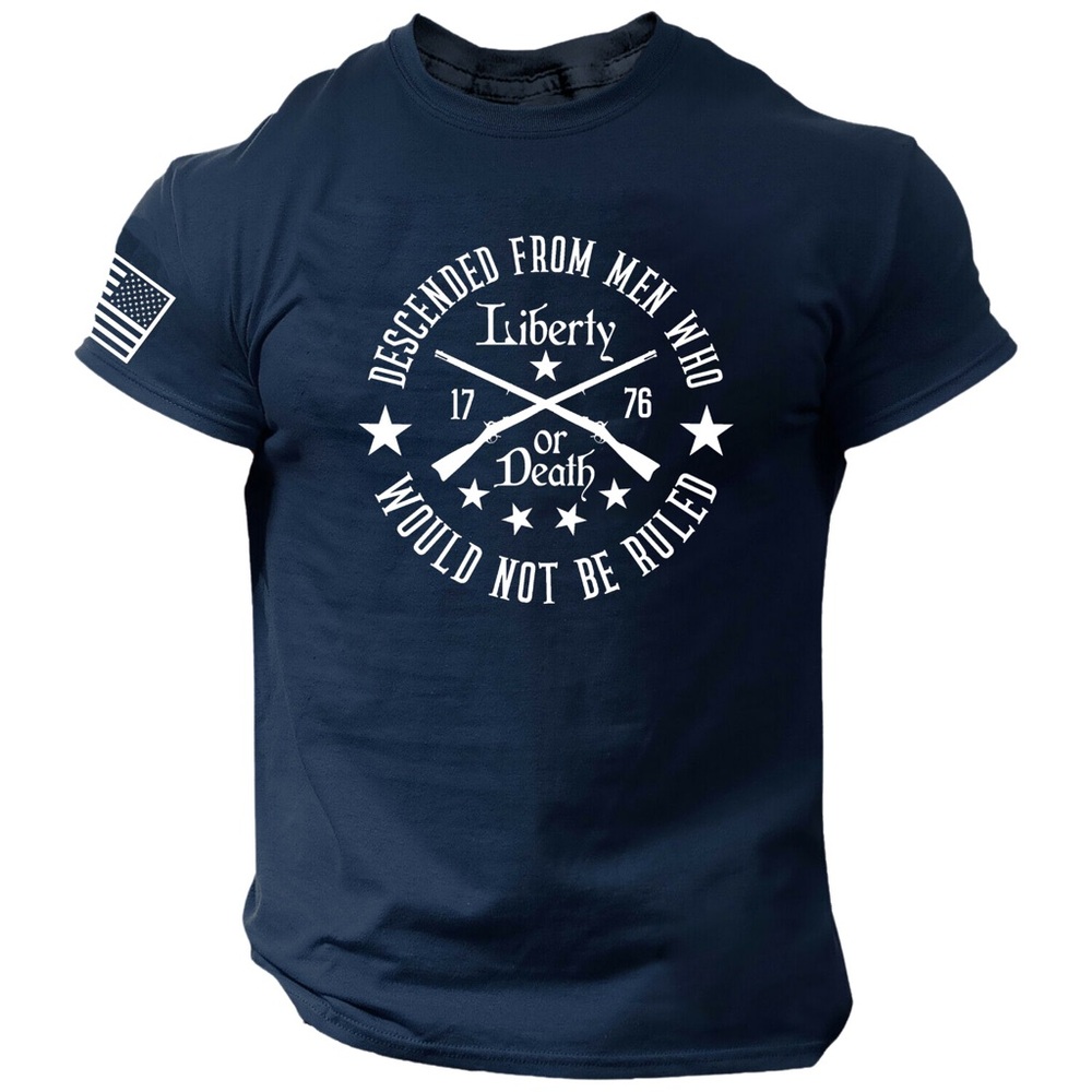 Men's Navy Liberty Graphic T-Shirt